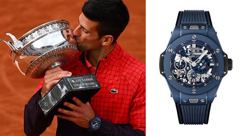 Novak Djokovic Wore a Blue Hublot Big Bang After His French 